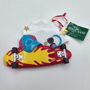 Kurt S Adler Skateboard Christmas Ornament Flame Deck Hat Headphones A2161 NEW